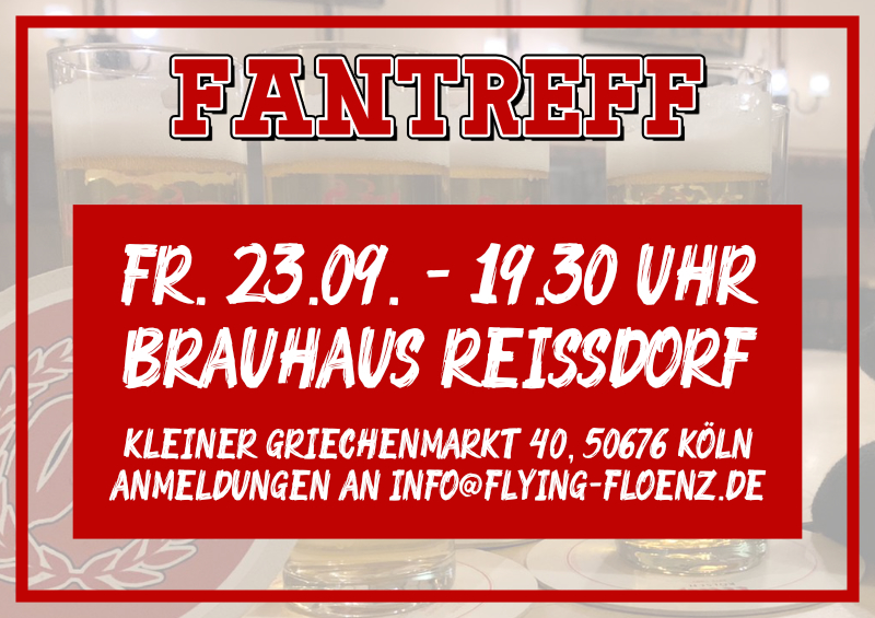 Fantreff am 23.09.2022 im Brauhaus Reissdorf.